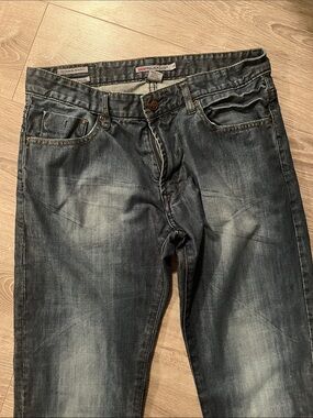 Projek Raw. Waist 33 / L 31 Straight Men's Jeans in Washed Blue. 100% cotton